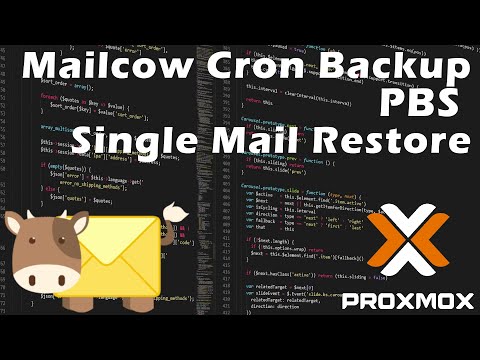 Mailcow – Single Mail Restore über Proxmox Backup Server