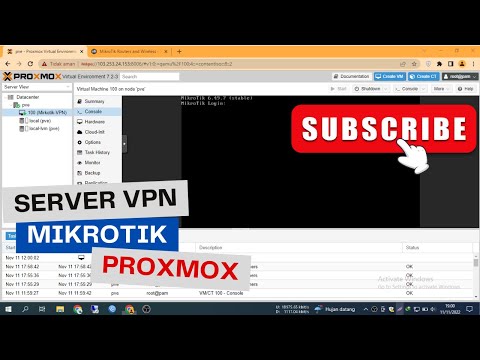 Membuat Server VPN Mikrotik dengan Proxmox