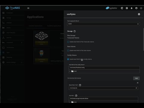 TrueNAS Scale Plex docker app migration and configuration