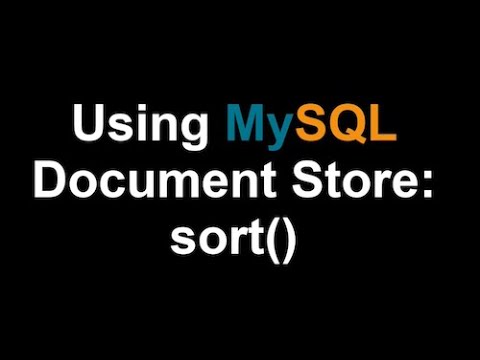 Episode-013 – Using MySQL Document Store: find()