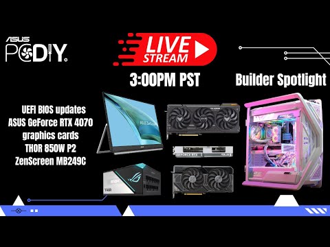 PCDIY Show #86 – RTX 4070 graphics cards, ZenScreen MB249C, ROG THOR 850W P2 & PC build showcase