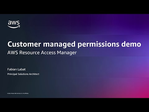 AWS RAM Introduces Customer Managed Permissions | Amazon Web Services
