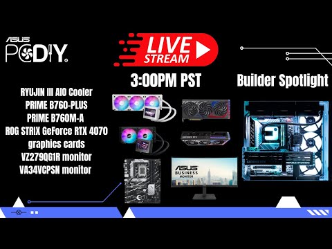 PCDIY Show #87 – RYUIN III AIO cooler, ROG STRIX RTX 4070, new MB & monitors, PC builds & more!