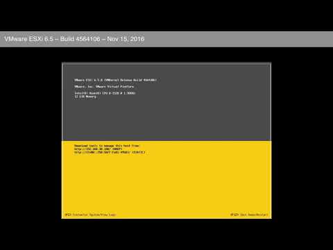 VMware ESXi 6.5 Install