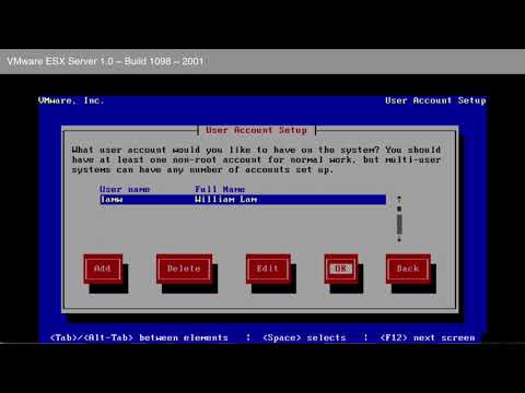 VMware ESX Server 1.0 Install