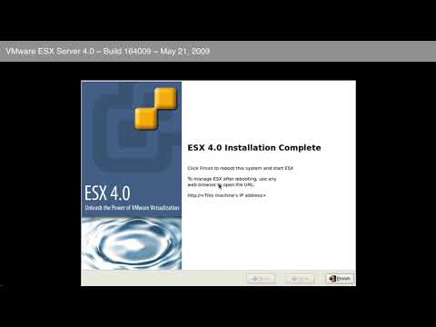 VMware ESX Server 4.0 Install