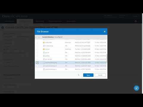 Creating and installing a new SSL certificate in NetScaler