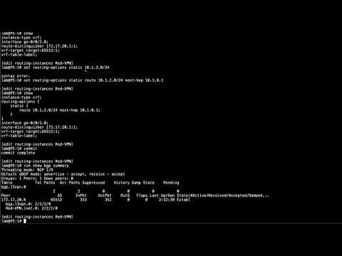 PE-to-CE Protocols – Static