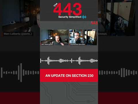 An Update on Section 230 – The 443 Podcast – YouTube Short
