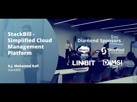 StackBill – Simplified Cloud Management Platform – CloudStack Collaboration Conference 2022