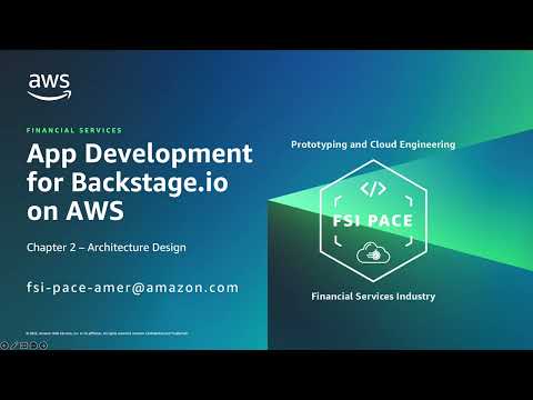 App Development for Backstage.io on AWS – Chapter 2 Architecture Design | Amazon Web Services