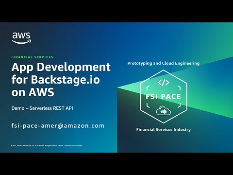 App Development for Backstage.io on AWS – Demo: Serverless REST API | Amazon Web Services