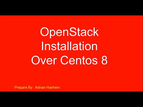 01- OpenStack Installation over Centos 8 (Arabic)