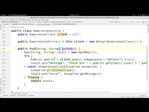 Accessing Kubernetes API from within a Pod using Fabric8 Kubernetes Java Client