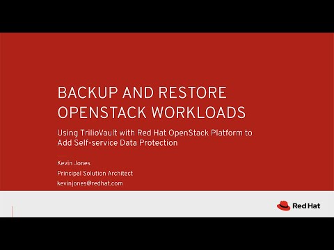 Backup and Restore Workloads in Red Hat OpenStack Platform Using TrilioVault