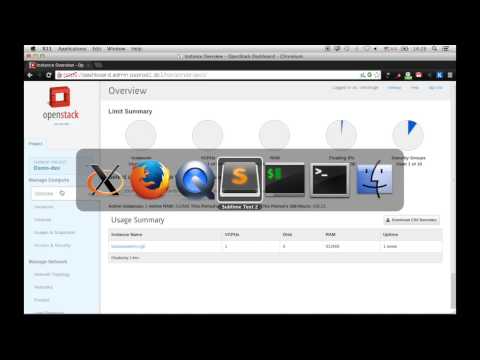 Démonstration d'OpenStack