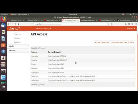 Handling Openstack through Rest API's