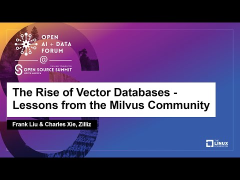 The Rise of Vector Databases – Lessons from the Milvus Community – Frank Liu & Charles Xie, Zilliz