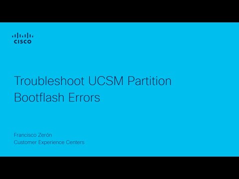 SV – Troubleshoot UCSM Partition Bootflash Errors