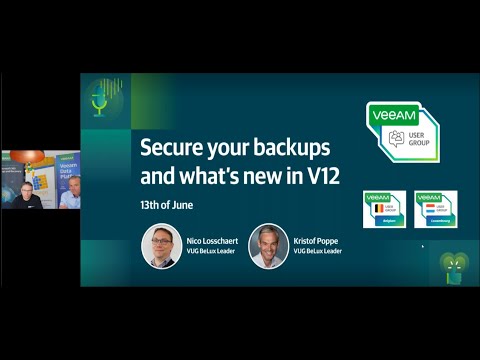 VUG BeLux Secure your backups and what’s new in V12