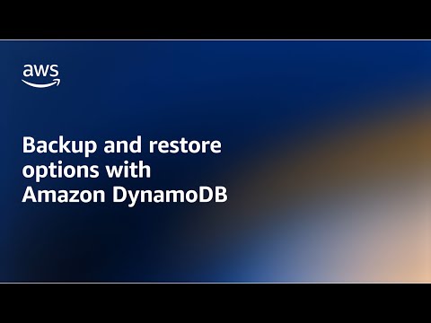 Backup-Restore – Amazon DynamoDB Nuggets | Amazon Web Services