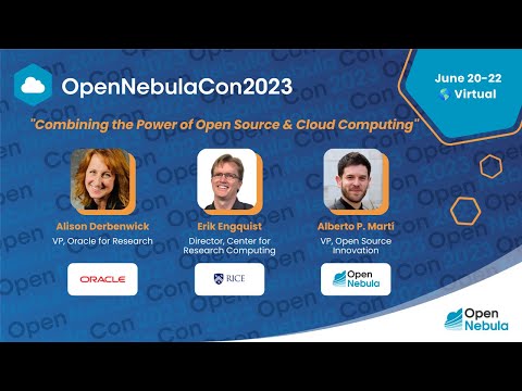 OpenNebulaCon2023 –  Combining the Power of Open Source and Cloud Computing