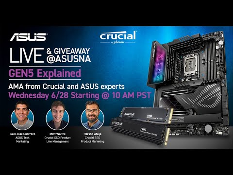 Next Gen PCIe Gen 5 NVMe M.2 SSDs Explained with @crucial & ASUS – All You Need To Know