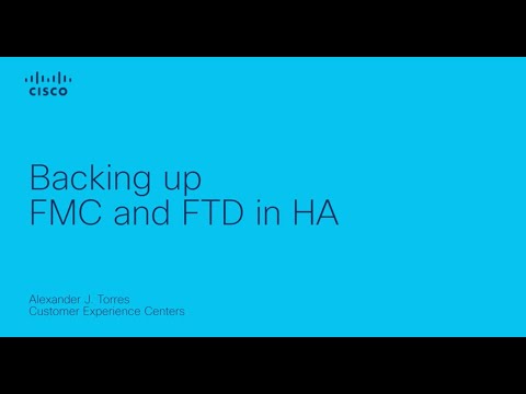 Backing up FMC and FTD in HA