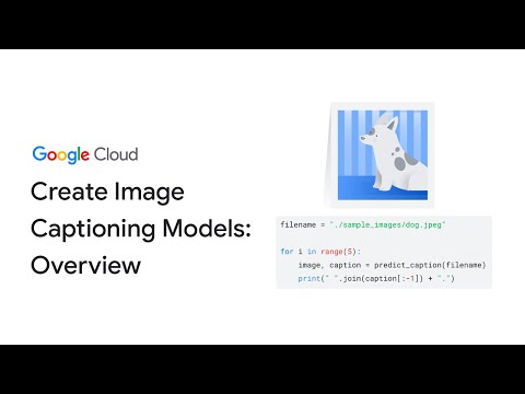 Overview of creating image captioning models