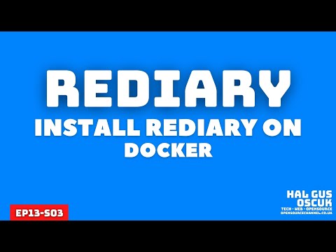 Install ReDiary on docker and keep track of all your resource and more