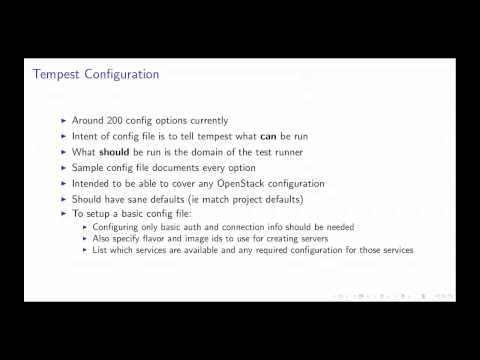 Tempest: Integrated OpenStack Testing