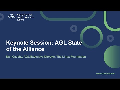 Keynote Session: AGL State of the Alliance – Dan Cauchy, AGL Executive Director