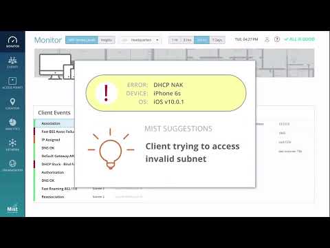 Marvis Virtual Assistant in Juniper Mist