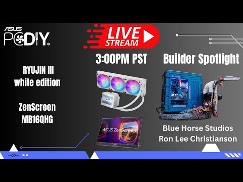 PCDIY show #96 – RYUJIN III AIO cooler in white, ZenScreen MB16QHG, Q&A & PC build showcase
