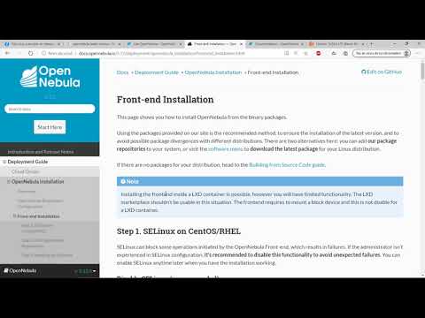 1 Avant installation OpenNebula