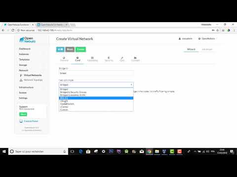 2 opennebula create virtual network