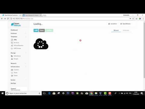 4 opennebula create template