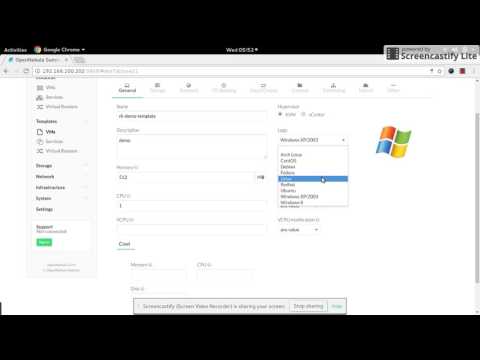 Create a template in OpenNebula Sandbox5 0 and start your Virtual Machine