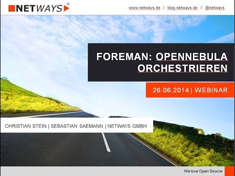 Foreman: OpenNebula orchestrieren (Webinar 26. Juni 2014)