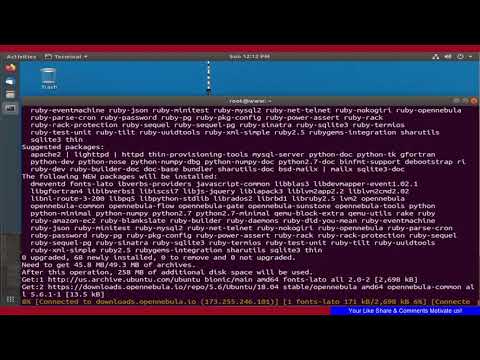 How To Install OpenNebula Front-end on Ubuntu 18.04 LTS
