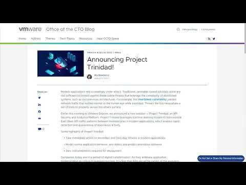Project Trinidad: Zero Day Attack Detection in Modern Applications