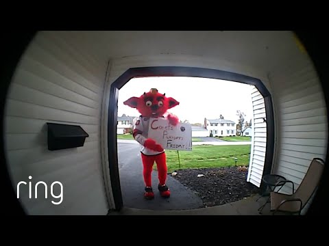 Hockey Mascot Drops By Unannounced | RingTV
