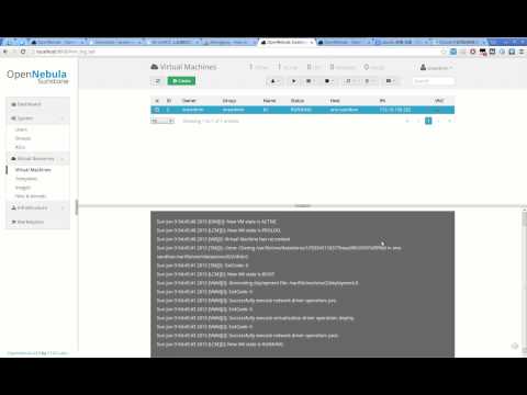 OpenNebula 4.0 dashboard demo