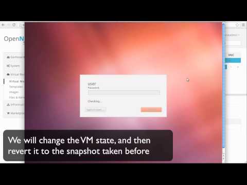 OpenNebula 4.0 VM Snapshotting