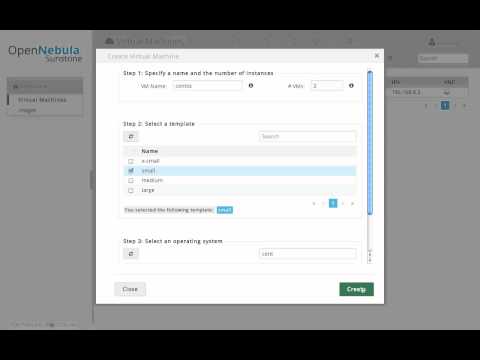 OpenNebula 4.2 Sunstone Self-Service Cloud View