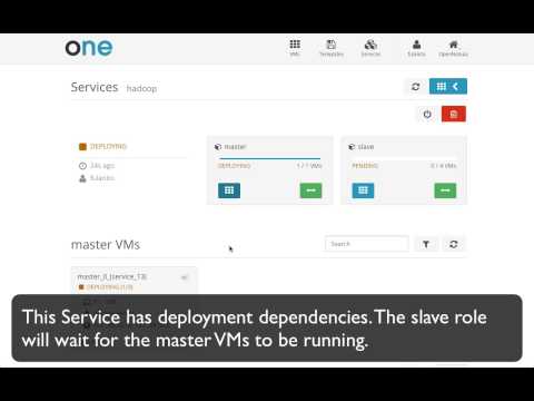 OpenNebula Cloud Provisioning Portal: OneFlow Services