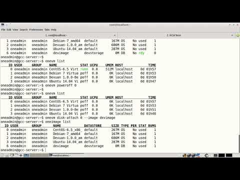 OpenNebula Frontend   Step 26  Attaching the  devimage  Virtual Block Disk as a Secondary Storage to