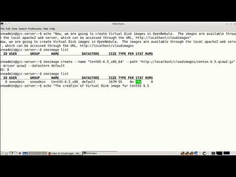 OpenNebula Frontend   Step 6  Creating Virtual Disk Image for CentOS 6 5 64 bit using  oneimage  com