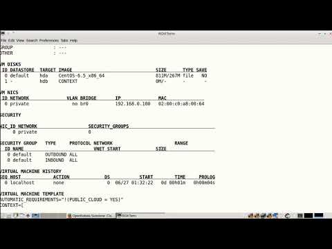 OpenNebula Frontend   Step 9  Creating Virtual Machine for CentOS 6 5 64 Bit from the existing CentO