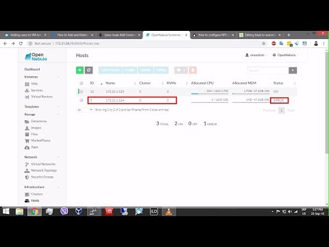 OpenNebula Virtual Machines High Availability in Host Failures